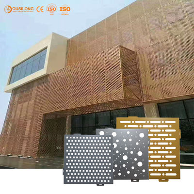CNC διατρυπημένες επιτροπές επένδυσης προσόψεων αργιλίου επιτροπής τοίχων κουρτινών περικοπών για την αρχιτεκτονική διακόσμηση