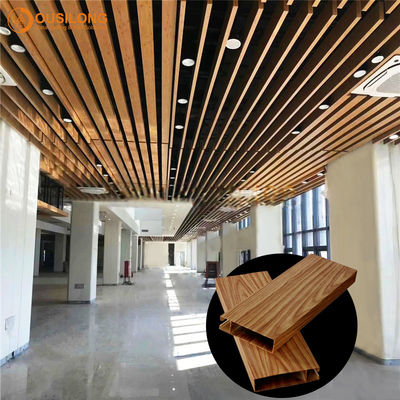 Square Aluminum Baffle Ceiling Commercial Linear Metal For Subway Station