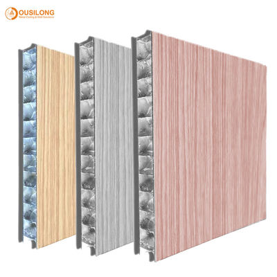 Ξύλινη κυψελωτή επιτροπή αλουμινίου χρώματος ακουστική για τον εσωτερικό τοίχο 1220×2440mm